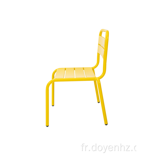 Chaise dépliable pour enfants en métal pour extérieur/intérieur, balcon